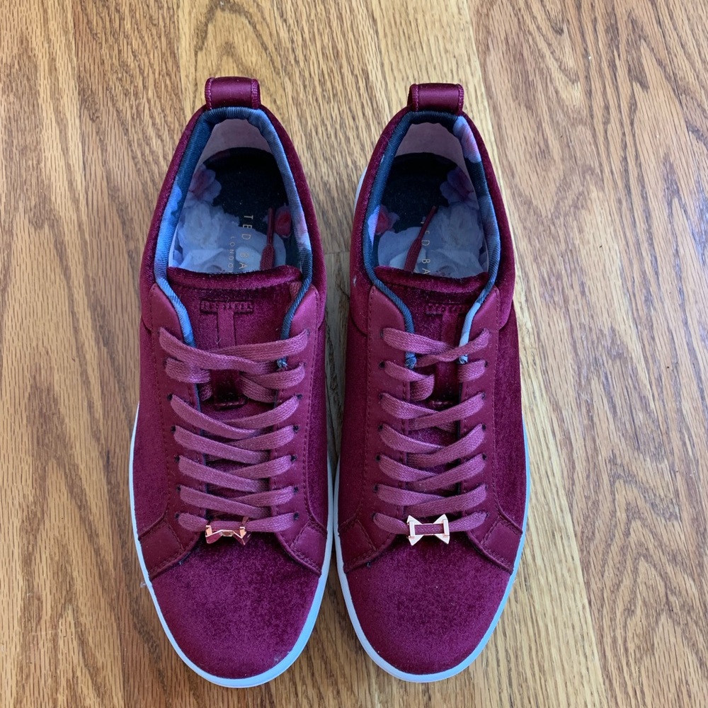 Ted Baker velvet sneakers